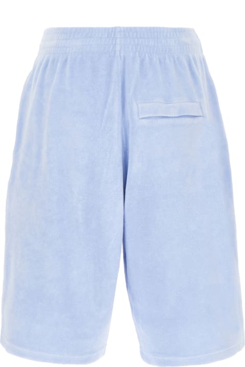 Martine Rose سراويل لـ القسم الرجالي Martine Rose Powder Blue Terry Bermuda Shorts