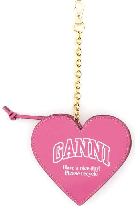 ウィメンズ Ganniの財布 Ganni 'funny Heart' Coin Purse