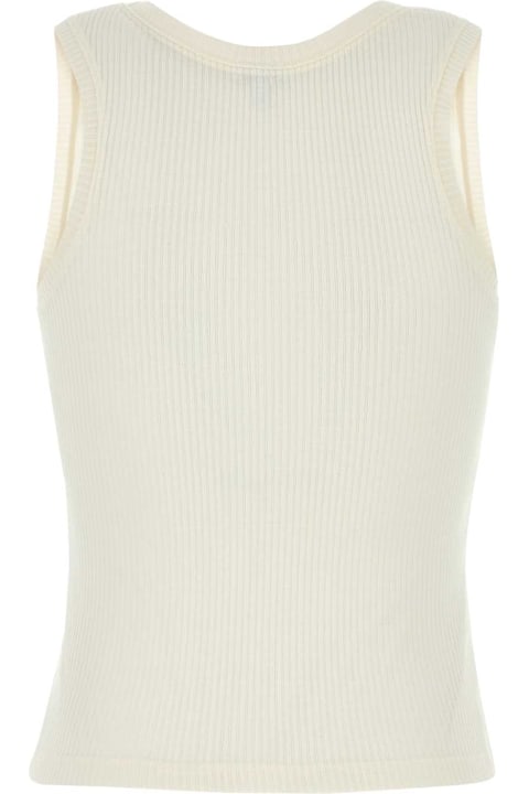 Fashion for Women Loewe White Silk Tank Top