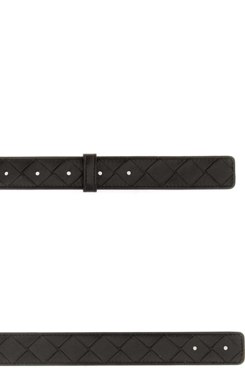 Bottega Veneta Belts for Women Bottega Veneta Dark Brown Leather Belt