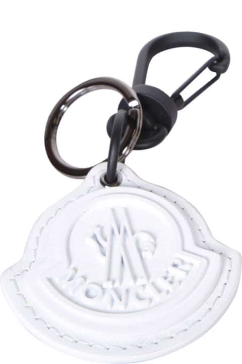 Moncler Keyrings for Men Moncler Key Ring White Keychain