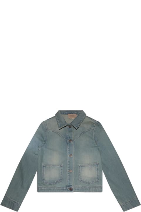 Gucci for Kids Gucci X Peter Rabbit Long-sleeved Denim Jacket