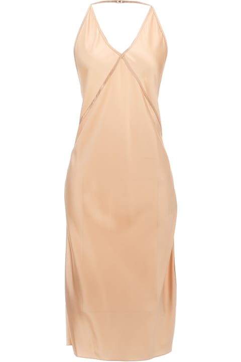 After Dark for Women Saint Laurent Cross-strap Sleeveless Dress