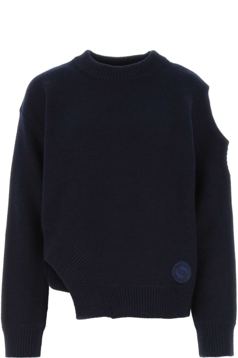 Stella McCartney Fleeces & Tracksuits for Women Stella McCartney Dark Blue Cashmere Blend Sweater