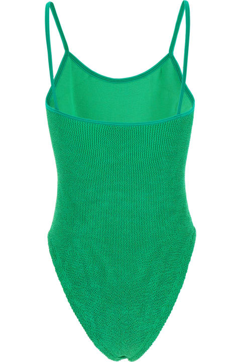 Fashion for Women Hunza G 'pamela' Green Backless One-piece Swimsuit In Stretch Polyamide Woman