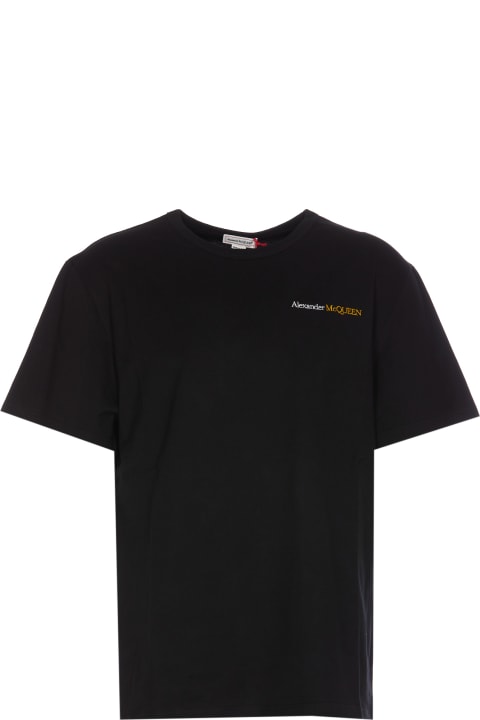 Homeware Alexander McQueen Logo Embroidered Crewneck T-shirt