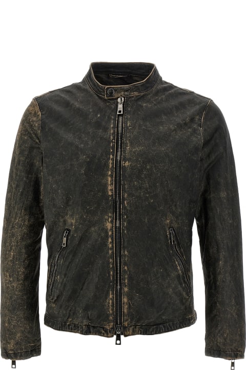 Giorgio Brato Coats & Jackets for Men Giorgio Brato Vintage Leather Jacket