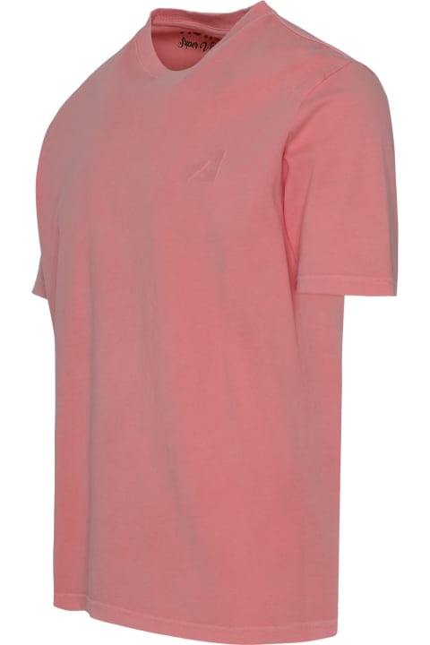 Autry for Men Autry Supervintage Man Tinto Pink Cotton Garment Dyed T-shirt
