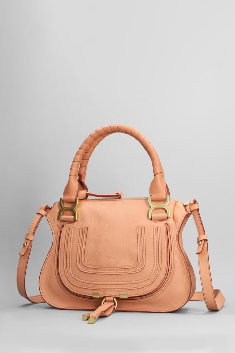 Chloé Bags for Women Chloé Mercie Shoulder Bag In Rose-pink Leather