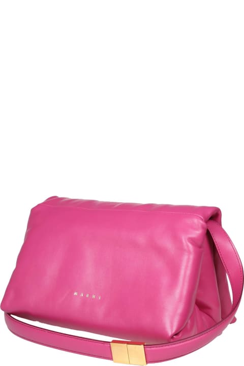 Marni Bags for Women Marni Pink Leather Prisma Shoulder Bag