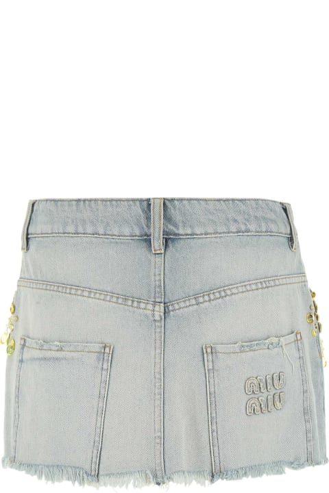 Sale for Women Miu Miu Denim Mini Skirt