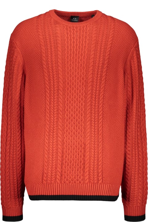 メンズ Armani Exchangeのニットウェア Armani Exchange Cable Knit Sweater
