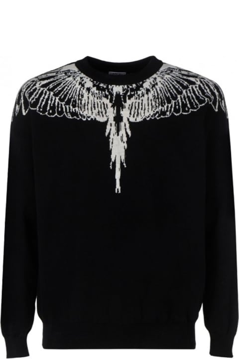 Marcelo Burlon Sweaters for Men Marcelo Burlon County Of Milan Icon Wings Knitted Pullover