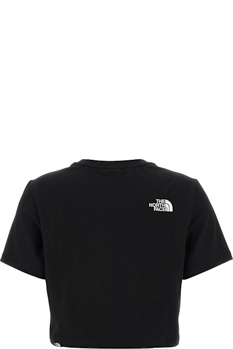 The North Face Topwear for Women The North Face Logo Embroidery Crop T-shirt