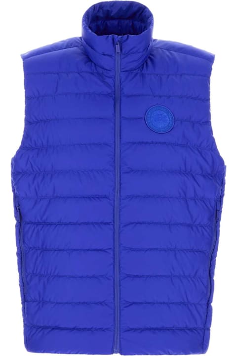 Canada Goose for Kids Canada Goose Electric Blue Polyester Sleeveless Stratus Down Jacket