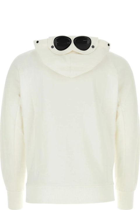 Fleeces & Tracksuits for Men C.P. Company White Cotton Sweatshirt