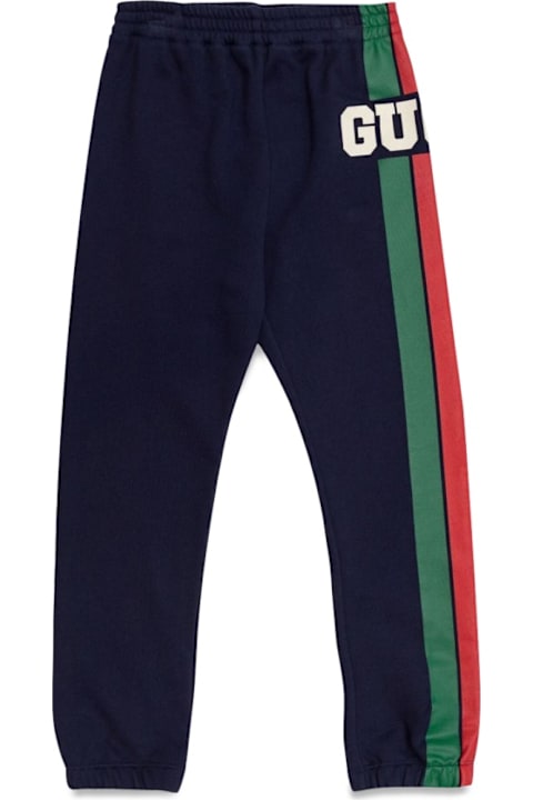 Gucci Bottoms for Girls Gucci J Pants/dark Night Sky/mc