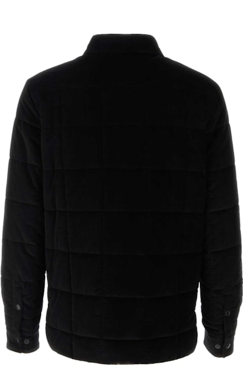 Dolce & Gabbana لـ Men Dolce & Gabbana Black Corduroy Padded Jacket