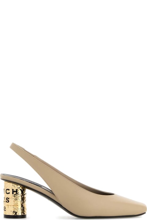 Givenchy Beige Leather Tape Pumps