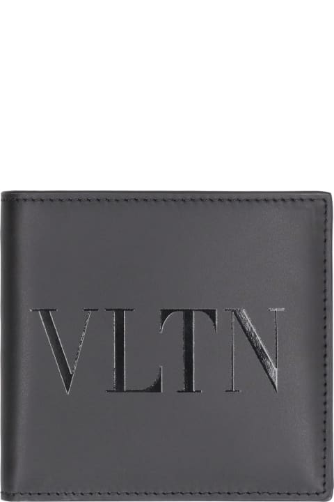 メンズ Valentino Garavaniの財布 Valentino Garavani Valentino Garavani - Vltn Leather Flap-over Wallet
