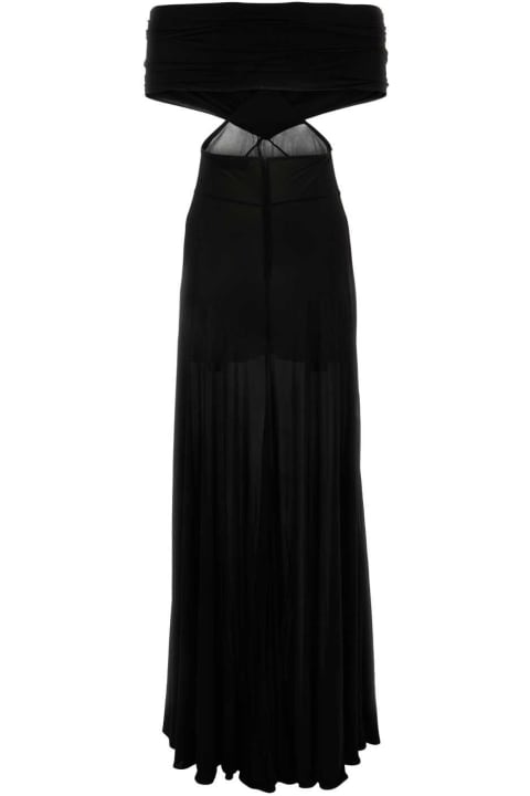 Saint Laurent for Women Saint Laurent Black Viscose Long Dress