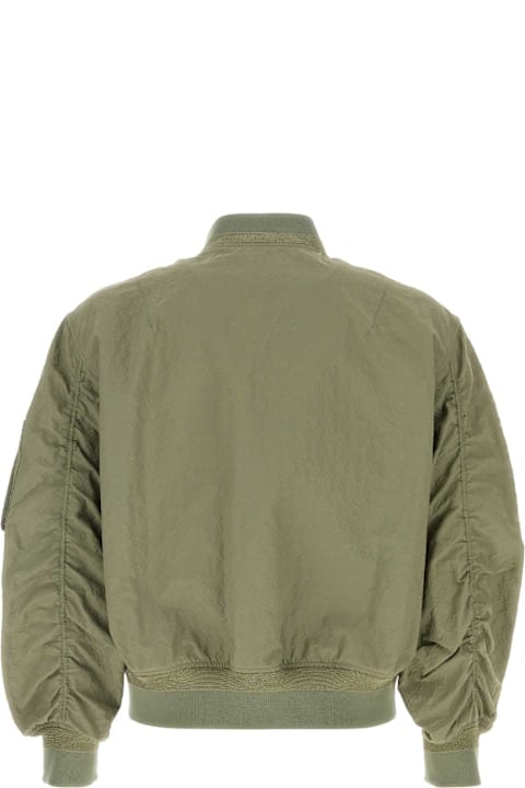 Givenchy for Men Givenchy Sage Green Tech Fabric Bomber Jacket