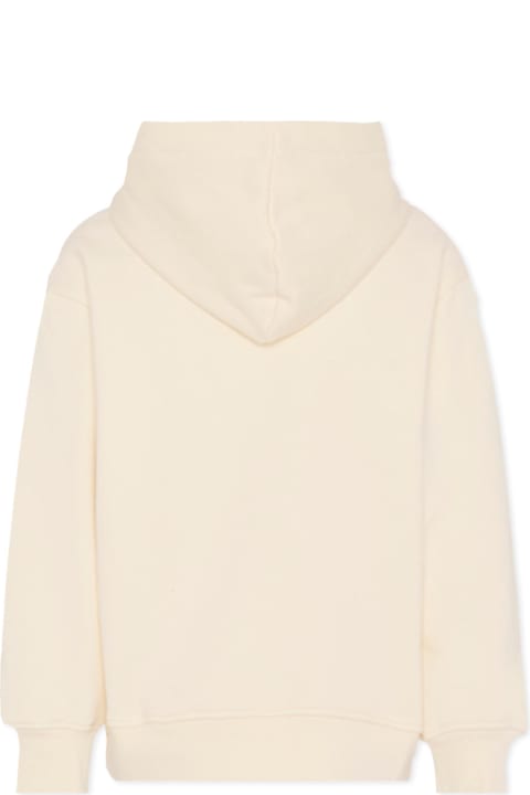 Homeware MSGM Ivory Sweatshirt For Kids With Logo