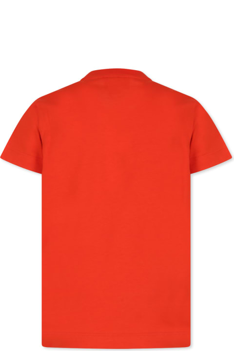 Homeware Fendi Red T-shirt For Kids With Logo