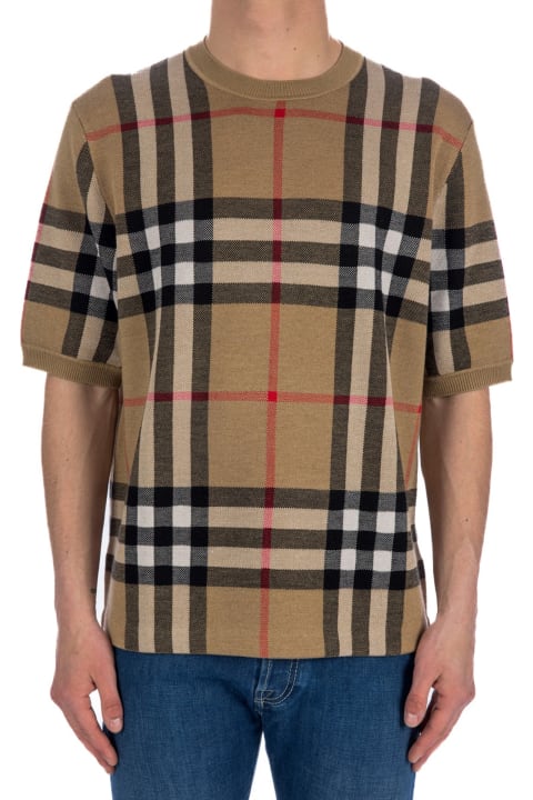 Burberry Topwear for Men Burberry Knitted Wells T-shirt