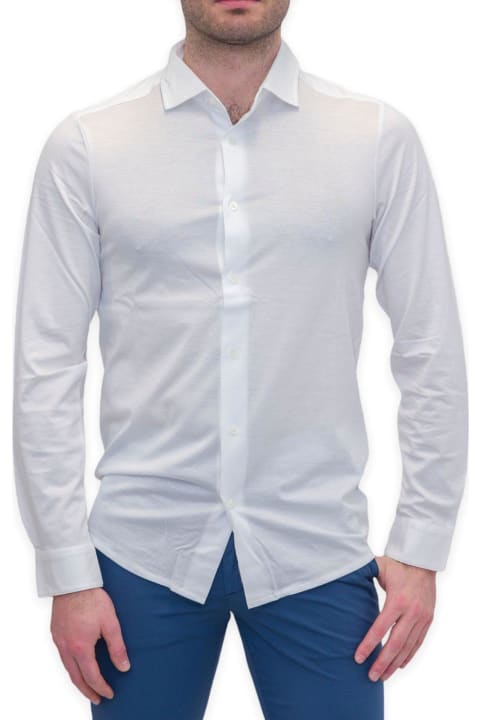 Homeware Emporio Armani Curved Hem Buttoned Shirt