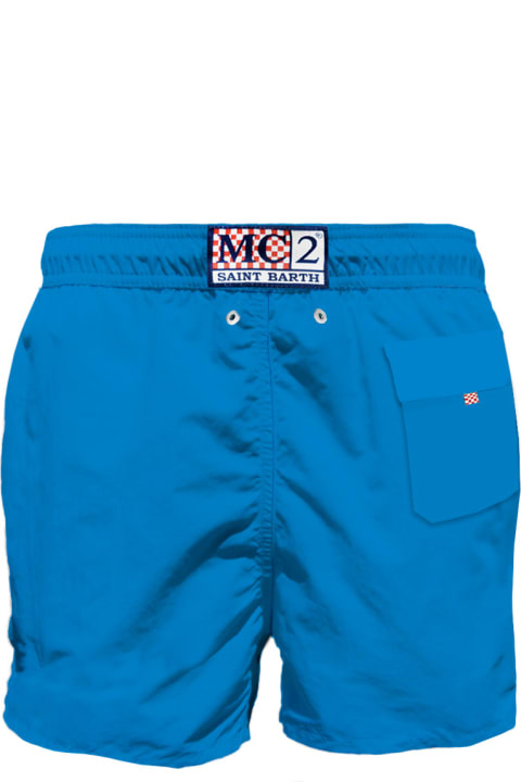 Homeware MC2 Saint Barth Bluette Man Swim Shorts With Pocket
