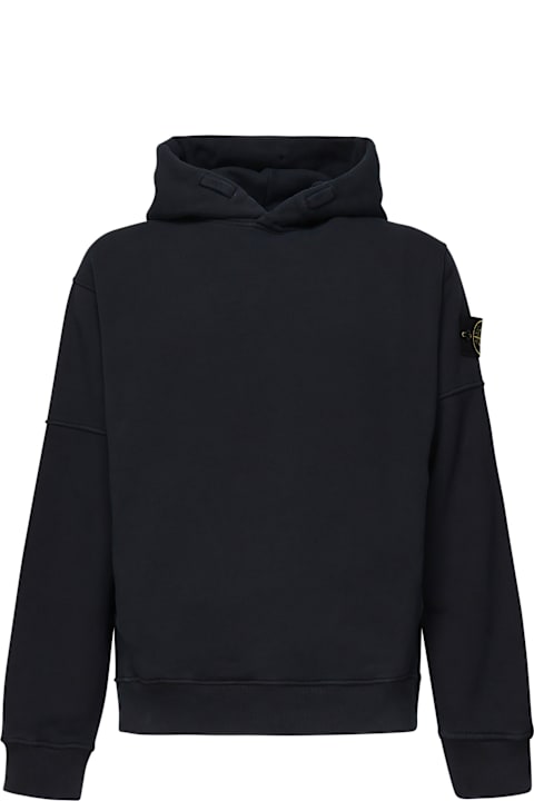 Stone Island Sweaters for Men Stone Island Oversized Sweatshirt With Flame Effect