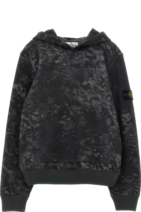 Stone Island Junior لـ Kids Stone Island Junior Tie-dye Hoodie