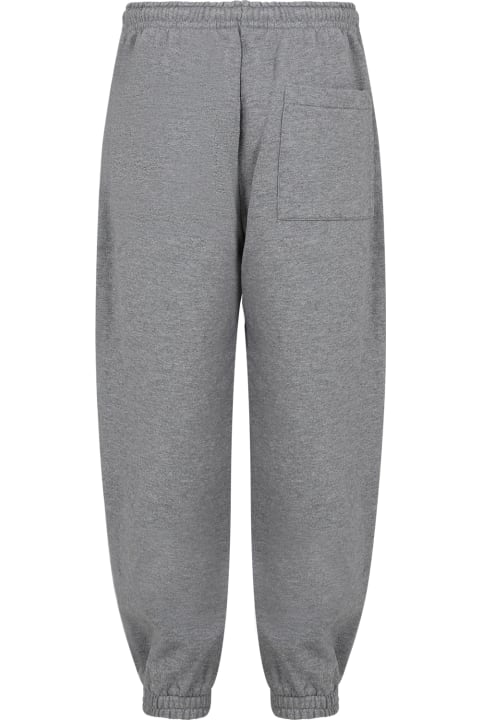 Grey Trousers For Kids With Logo