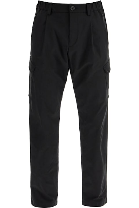 سراويل لـ القسم الرجالي Herno Black Polyester Pants With Patch Pockets