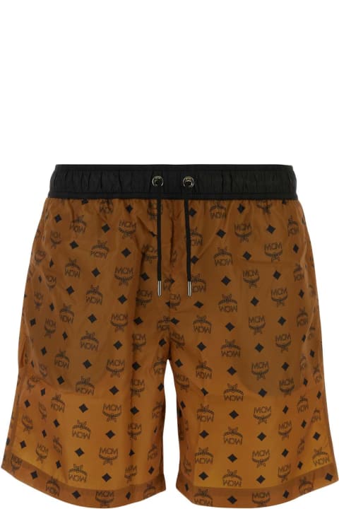 MCM for Men MCM Printed Polyester Swimming Shorts