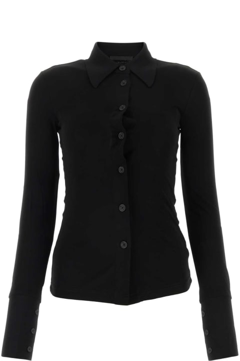 Helmut Lang Clothing for Women Helmut Lang Black Viscose Shirt