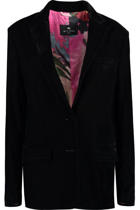 Etro Coats & Jackets for Women Etro Velvet Blazer