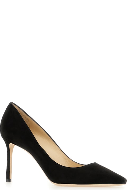 Jimmy Choo for Women Jimmy Choo Black Suede Romy Pumps