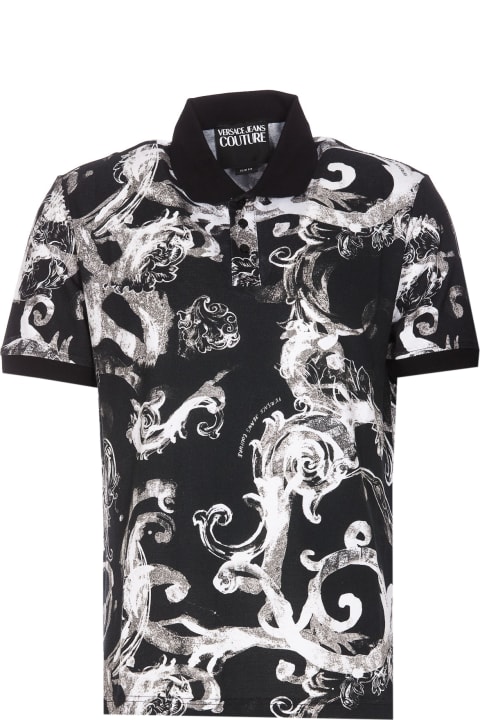 Fashion for Men Versace Jeans Couture Polo Watercolour Couture