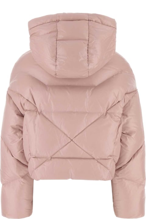 Khrisjoy Clothing for Women Khrisjoy Pastel Pink Nylon Down Jacket