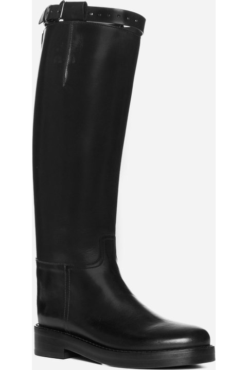 Fashion for Women Ann Demeulemeester Stan Riding Leather Boots