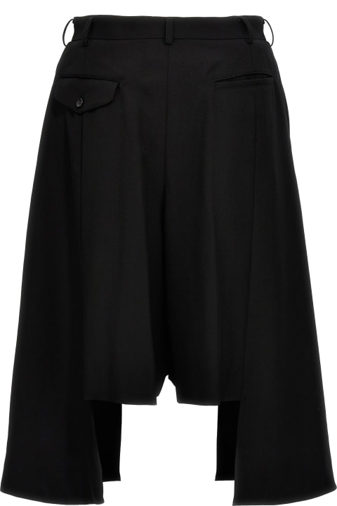 Comme Des Garçons Homme Plus Pants for Men Comme Des Garçons Homme Plus Pleated Wool Bermuda Shorts