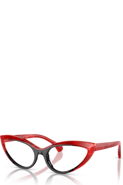 Alain Mikli Eyewear for Women Alain Mikli A03503 Noir Nacree/rouge Nacree Glasses