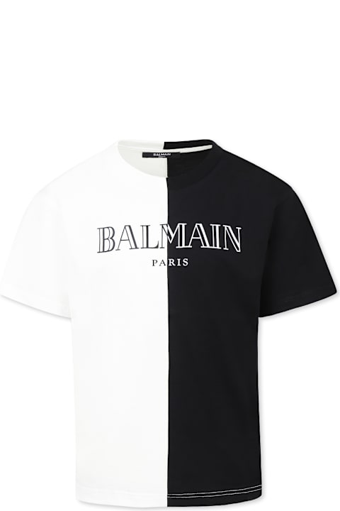 Homeware Balmain Multicolor T-shirt For Kids With Logo