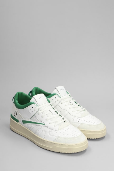 D.A.T.E. Sneakers for Men D.A.T.E. Torneo Sneakers In White Leather