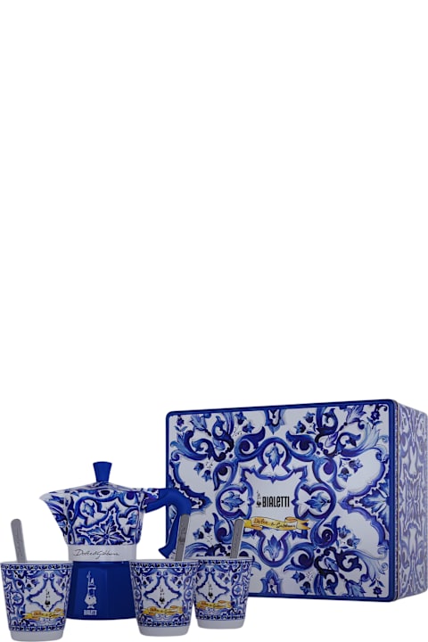 Homeware Dolce & Gabbana Set Moka 3 Tazze 3 Bicchierini E 3 Palette