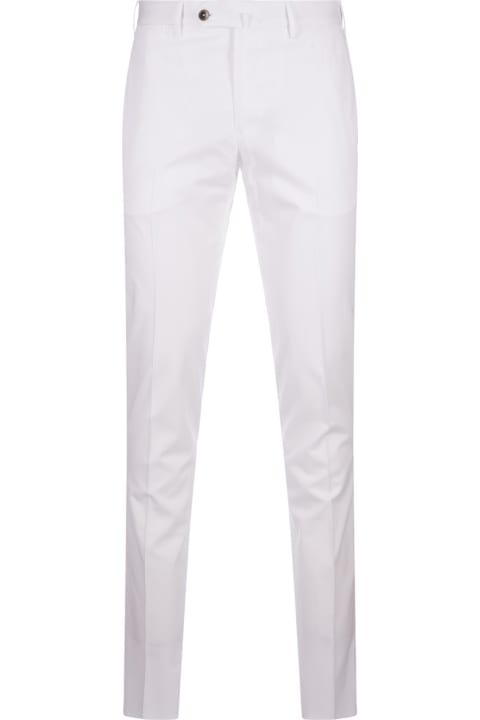 Fashion for Men PT Torino White Silkochino Trousers