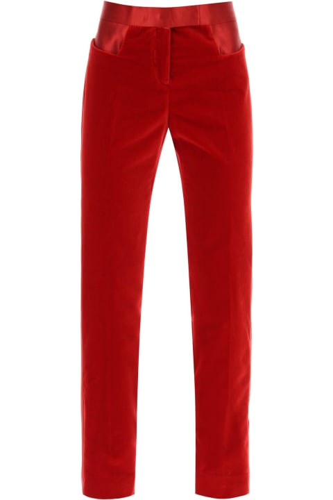 Fashion for Women Tom Ford Velvet Pants With Satin Bands