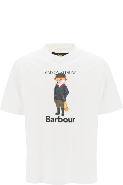 Fashion for Men Barbour Maison Kitsuné Fox Beaufort Crew-neck T-shirt